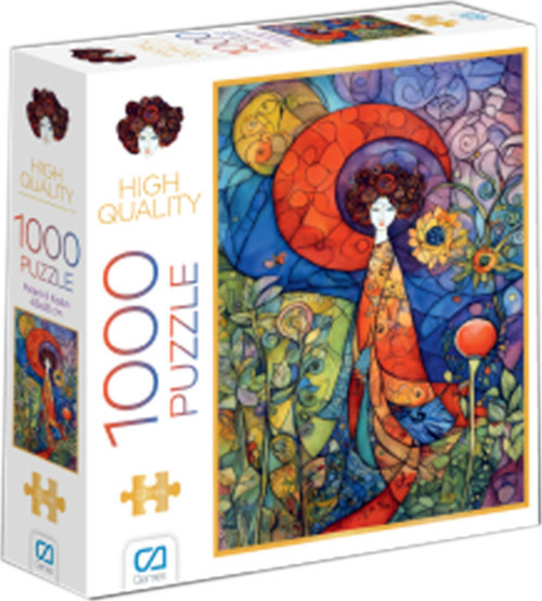 C&A Games Pelerinli Kadın 1000 Parça Puzzle
