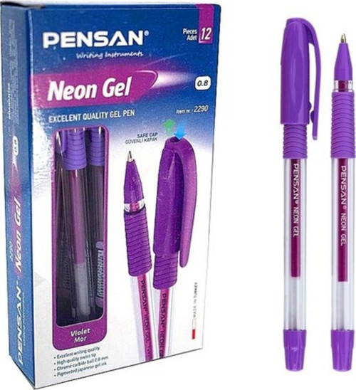 Glitter Gel Simli Jel Kalem 12 Adet