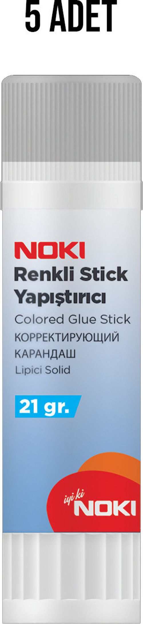 Renkli Stick Yapıştırıcı 21 Gr 5 Adet