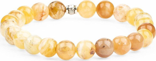 %100 Gerçek Ve Opal Doğal Taş Bileklik (8Mm Küre Kesim)
