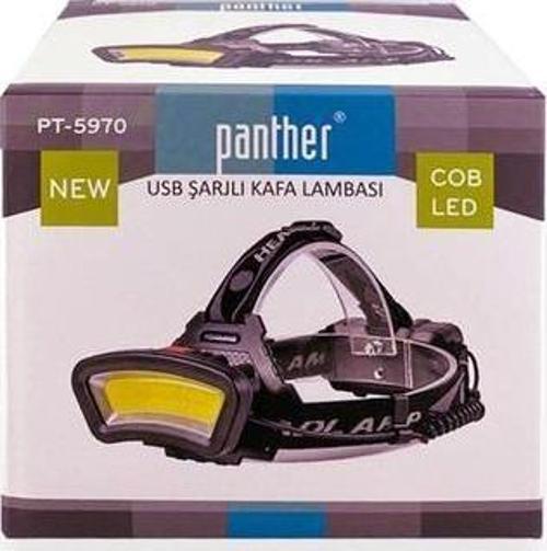 COB LED Kafa Lambası USB Şarjlı Fener PT-5970