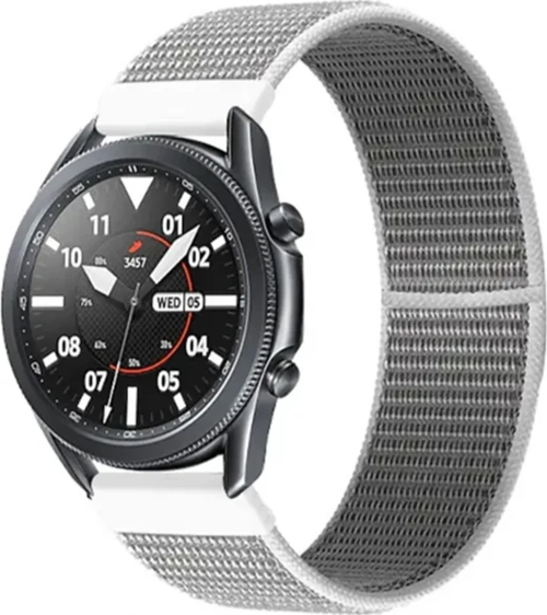 ALLY 20MM Huawei Watch Galaxy Watch Classic Kayış Kordon Nylon Loop-(5775)