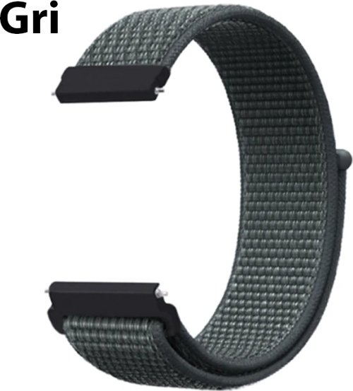 22MM Gear S3 Watch 4 -Gt2 GT2E 46MM Kayış Kordon Lylon Loop-(5775)