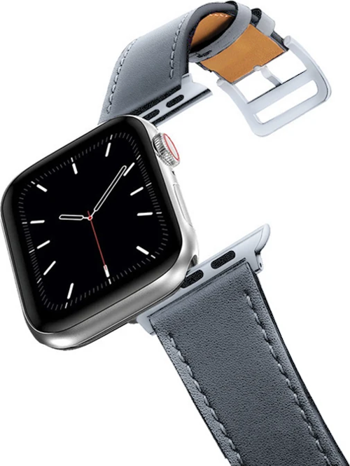 Ally Apple Watch 7-8 45mm 6-5-4 44mm Watch Ultra 49mm Single Coil Deri Kayış Kordon 3-2-1 42mm-(5775)