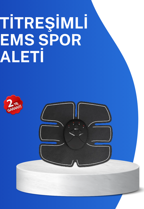 Titreşimli EMS Spor Aleti Karın Kol ve Bacak Kas Yapma Cihazı 2025 Model