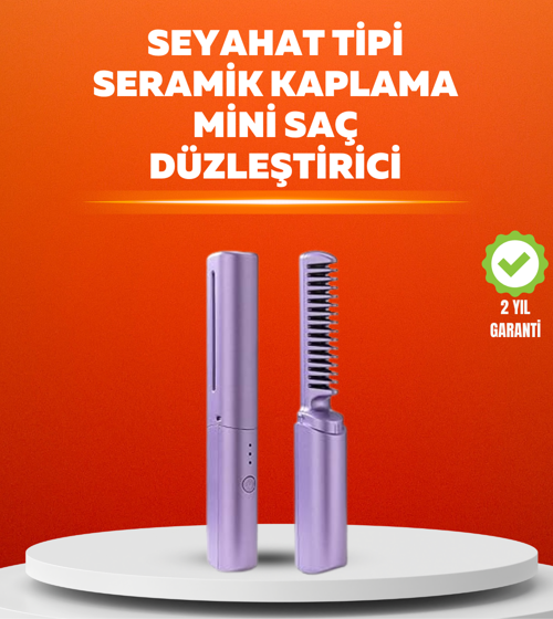 USB Şarjlı Kablosuz Saç Düzleştirici – Seyahat ve Günlük Kullanım