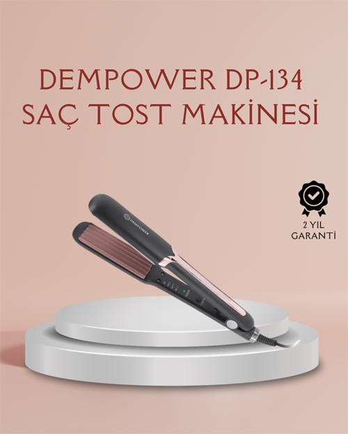 DP-134 Tost Saç Şekillendirici – Hızlı Isınan Kalıcı ve Belirgin Dalgalar İçin İdeal