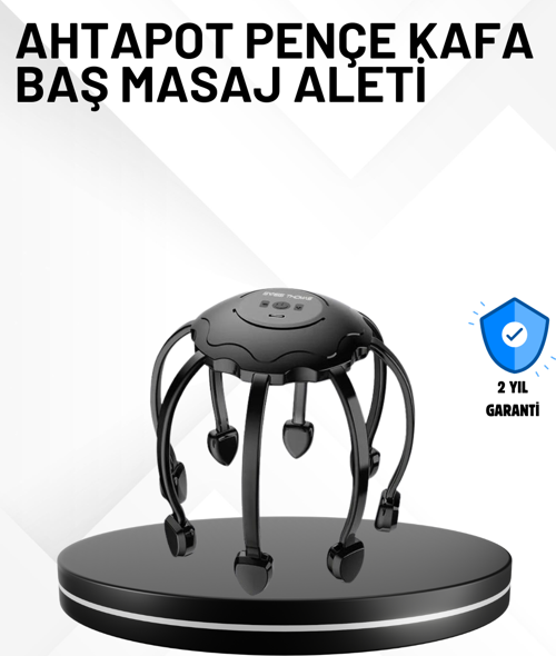 Taşınabilir Kafa Masaj Cihazı Eller Serbest 360° Profesyonel Masaj