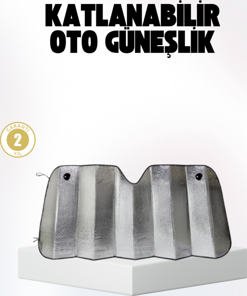 Otomobil Güneşliği – Katlanabilir Tasarım ve Süngerli Isı Yalıtımı