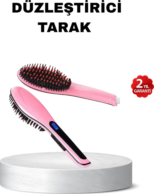Dijital Ekranlı Seramik Saç Düzleştirici Tarak – 5 Kademeli Isı Ayarı İyon Kontrollü