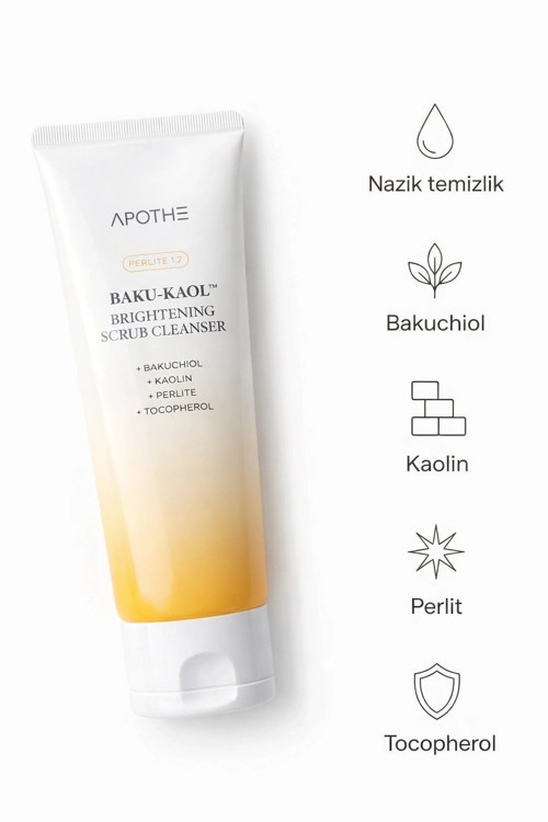 Gözenek Arındırıcı ve Aydınlatıcı Bakuchiol Scrub Temizleyici 100ml