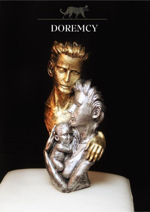 Dekoratif Gümüş Gold Anne Baba Çocuk Aile Biblo