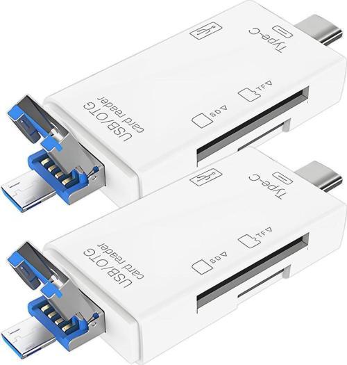 6 in 1 Kart Okuyucu Adaptör Usb-Otg Hub Type-C YD-40