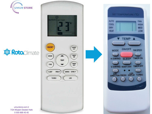 Rota Climate RG57B BGE Klima Kumandası