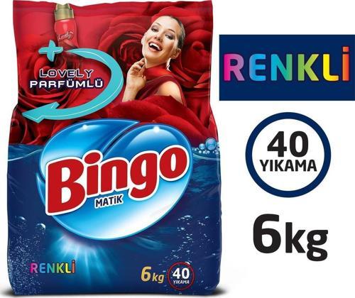 Matik Renkli Lovely Parfümlü Renkliler için 6 kg Toz Çamaşır Deterjanı