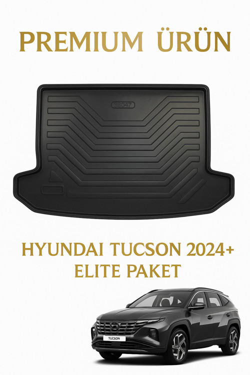 Hyundai Tucson 2024+ Uyumlu 3D Bagaj Havuzu Premium