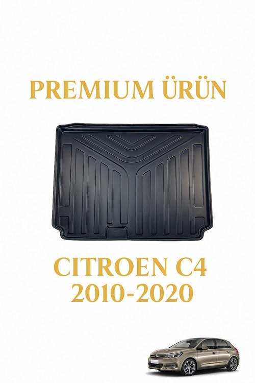 Citroën C4 2010–2020 Uyumlu 3D Bagaj Havuzu Premium