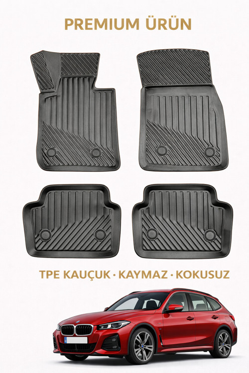 Bmw x1 2009-2015 ile Uyumlu 3D Oto Paspas Premium