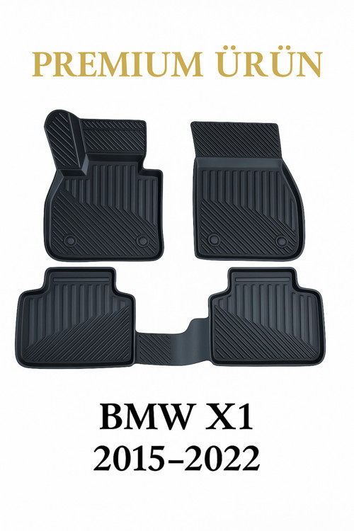 Bmw x1 2015-2022 Uyumlu 3D Havuzlu Oto Paspas Premium