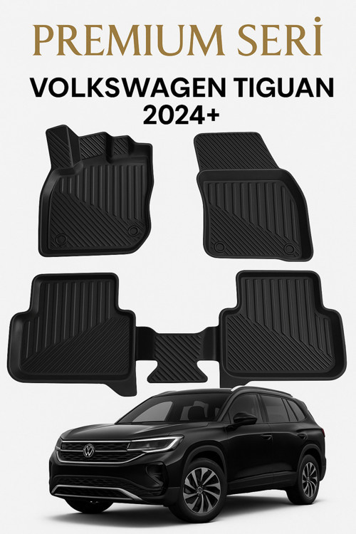 Volkswagen Tiguan 2024+ Uyumlu 3D Oto Paspas Premium