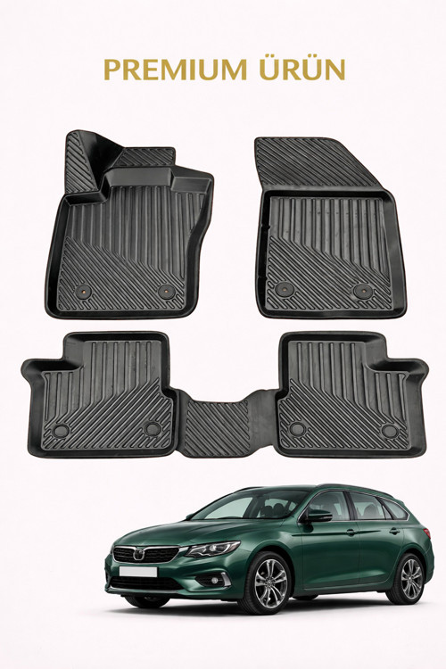 Fiat Egea Hatchback ile Uyumlu 3D Oto Paspas Premium