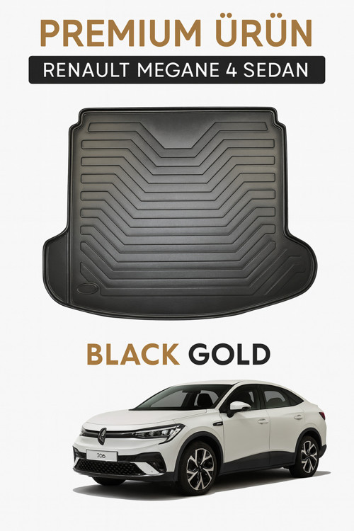 Renault Megane 4 Sedan Bagaj Havuzu 2016-2025 Uyumlu 3D Premium