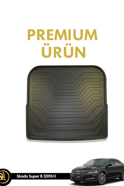 Skoda Super B 2008–2024 Uyumlu 3D Bagaj Havuzu Premium