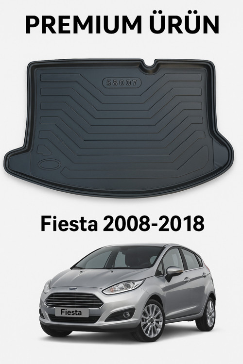 Ford Fiesta 2008-2017 ile Uyumlu Bagaj Havuzu 3D Premium