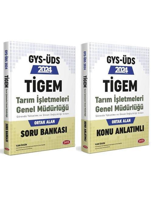 Data Yayınları 2024 GYS TİGEM Tarım İşletmeleri Konu + Soru 2 li Set Görevde Yükselme ve Ünvan Değişikli