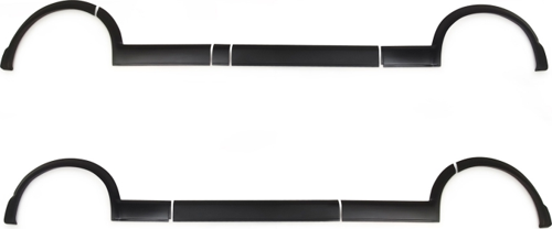 VOLKSWAGEN T6 2015 Set 11 Parça Çamurluk Kaplama Siyah Mat Asa Kum Desen Kısa Şase Çift Sürgülü