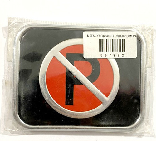 Metal Yapışkanlı Levha 8X10Cm Park Yapılmaz