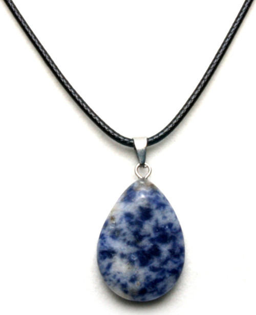 Oval Mavi Kolye
