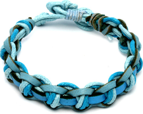 Deri Örgü Bileklik No17