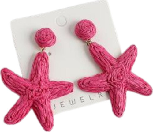 Pembe Denizyıldızı Küpe