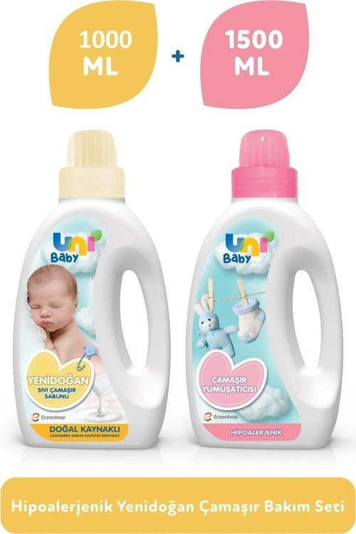 Yenidoğan Çamaşır Sabunu 1000Ml + Yumuşatıcı 1500Ml
