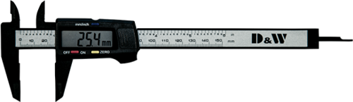 DWMeasuring 3 Butonlu Plastik Dijital Kumpaslar 0 … 150mm