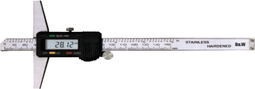 DWMeasuring LCD Ekran Dijital Derinlik Kumpasları 0 … 200mm