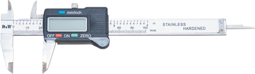 DWMeasuring 3 Butonlu Büyük LCD Ekran ABS Kasa Standart Dijital Kumpaslar 0 … 200mm