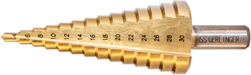 Titanyum Kaplı Düz Kanallı HSS Kademeli Matkap Uçları 4 … 39mm