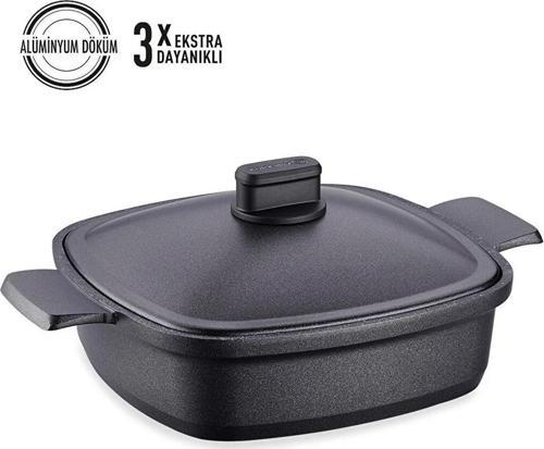 A2584 Casterra Kare Döküm Kısa Tencere 26x26x7