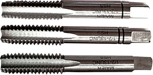 DIN 351 3 Parçalı UNC HSS El Kılavuzları UNC 5/16" x 18