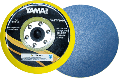 YamaPads Yapışkanlı Deliksiz Zımpara Tabanları 90 x 12mm