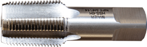 Düz Kanal NPT 1:16 HSS Konik Boru Kılavuzlar NTP 1/4" x 18