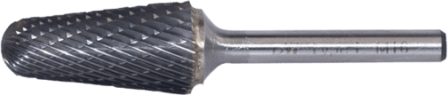 DWCarbide L Tipi Konik Yuvarlak Karbür Kalıpçı Frezeleri 12.0 x 6mm
