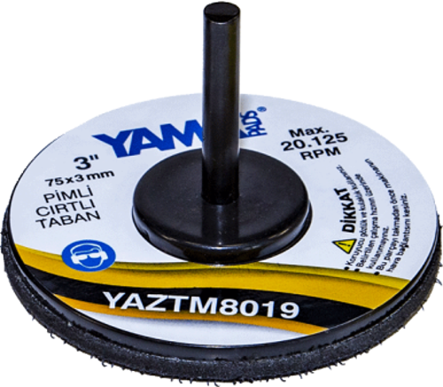YamaPads 3" 75x3 mm. Pimli Cırtlı Taban