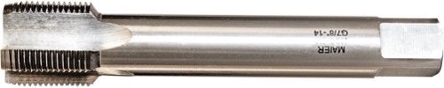 DIN 5156 Düz Kanal Gaz Diş HSS Makine Kılavuzları G 1/2" x 14