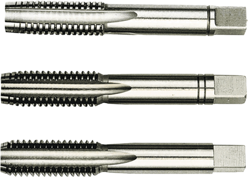 DIN 351 3 Parçalı Takım Whitworth HSS El Kılavuzları BSW 1" x 8