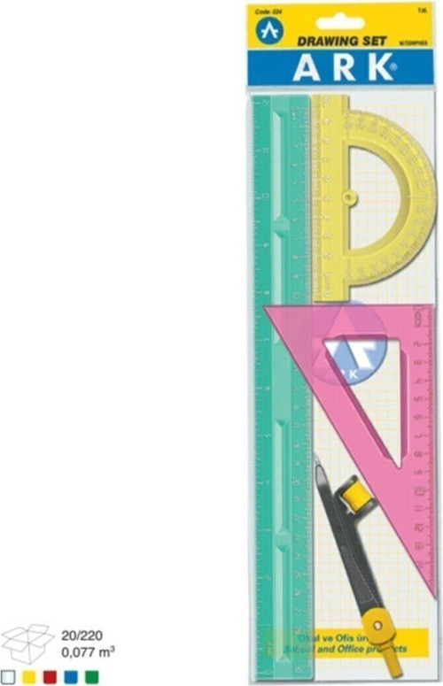 Kırılmaz Çizim Set Flexible Drawing Set 4 Parça