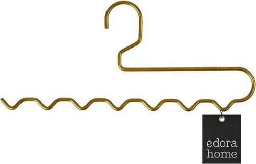 Gold 5'Li Dolap İçi Zigzag Askı, Pantolon, Şal, Eşarp, Kemer Düzenleyici Askı - Metal Paslanmaz