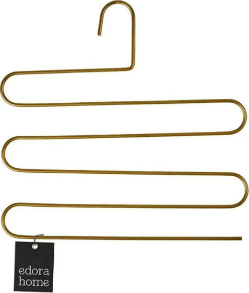 Gold Dolap İçi 5 Katlı Pantolon Elbise, Şal, Eşarp, Askısı, Çoklu Gardrop Askılığı - Metal Paslanmaz